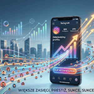Wyświetlenia na profilu Instagram